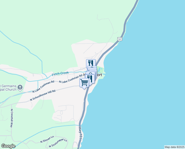 map of restaurants, bars, coffee shops, grocery stores, and more near in Hoodsport