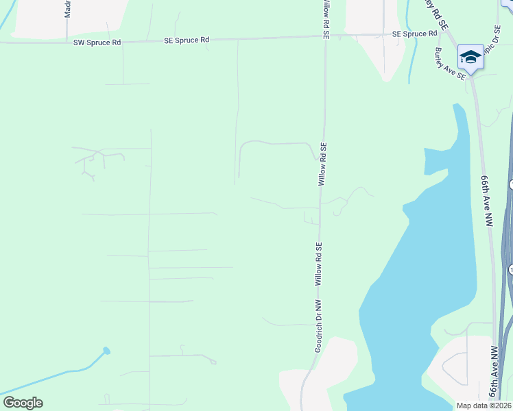 map of restaurants, bars, coffee shops, grocery stores, and more near 15314 Willow Road Southeast in Port Orchard