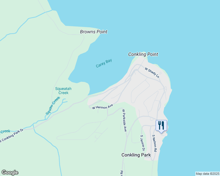 map of restaurants, bars, coffee shops, grocery stores, and more near 1137 West Conkling Park Drive in Coeur d'Alene