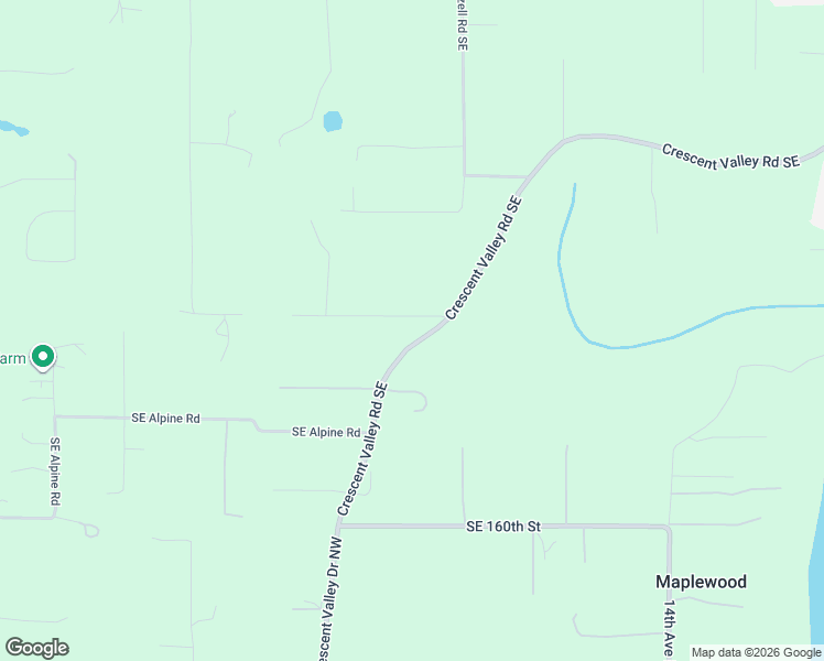 map of restaurants, bars, coffee shops, grocery stores, and more near 15545 Crescent Valley Road Southeast in Olalla
