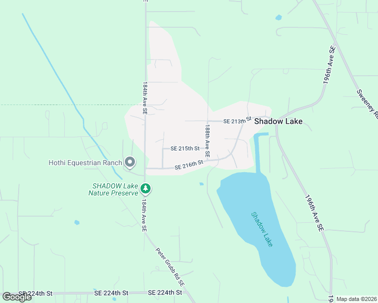 map of restaurants, bars, coffee shops, grocery stores, and more near 18629 Southeast 215th Street in Renton