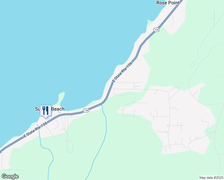 map of restaurants, bars, coffee shops, grocery stores, and more near 17691 Washington 106 in Belfair