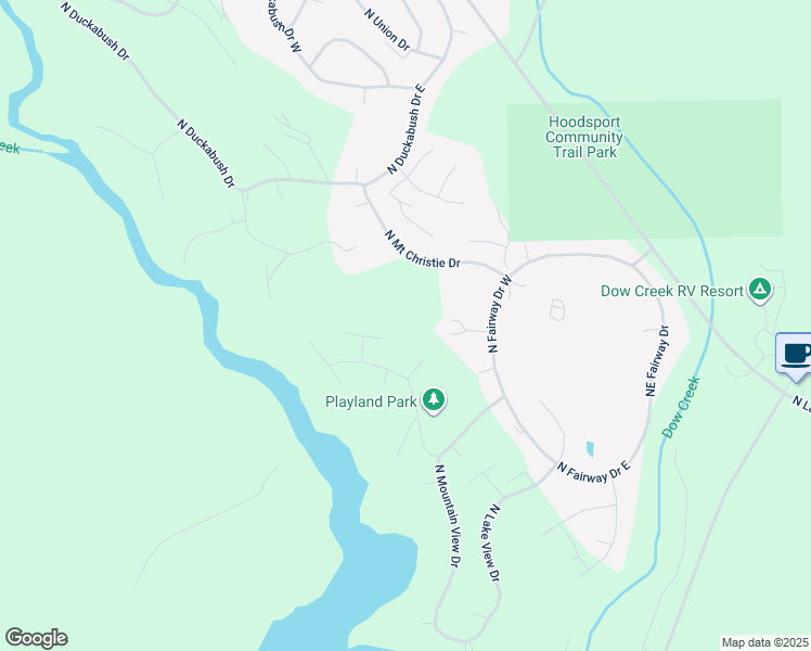 map of restaurants, bars, coffee shops, grocery stores, and more near 31 North Wood Duck Court East in Hoodsport