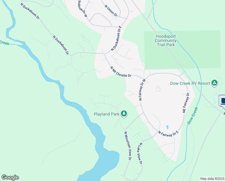 map of restaurants, bars, coffee shops, grocery stores, and more near 31 North Wood Duck Court East in Hoodsport
