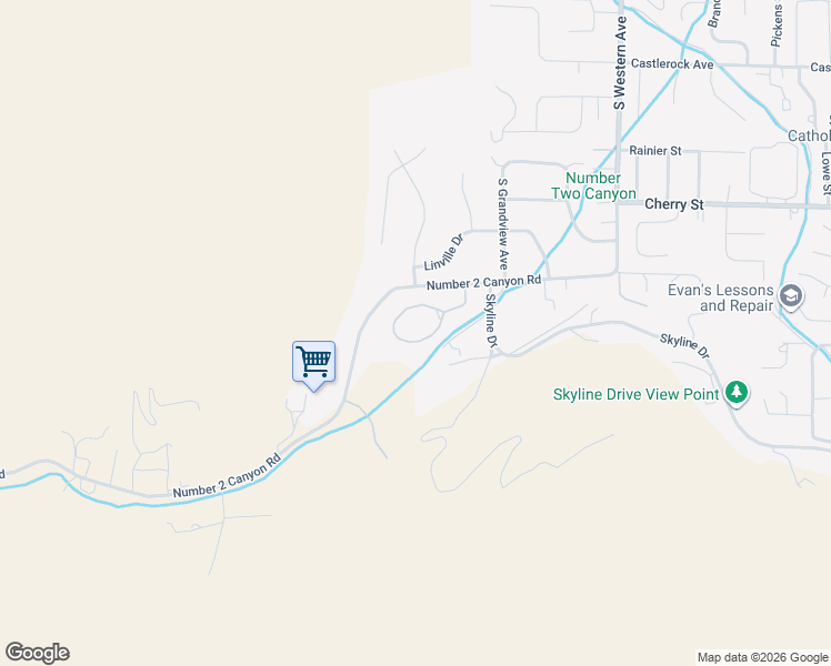 map of restaurants, bars, coffee shops, grocery stores, and more near 2014 Center Court Drive in Wenatchee