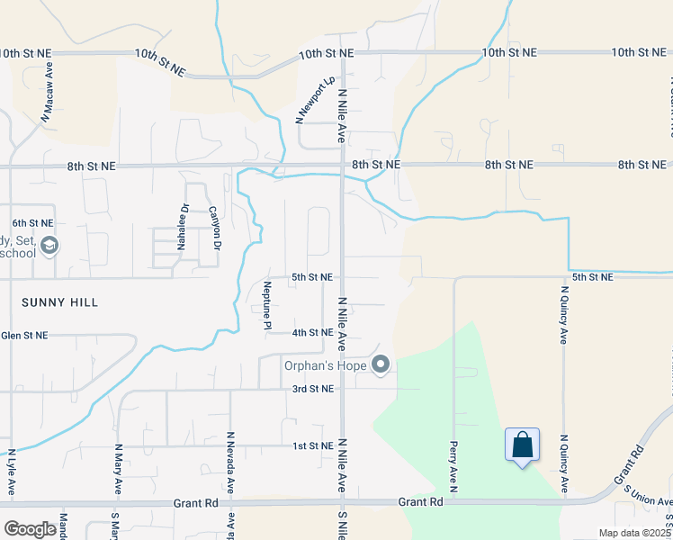 map of restaurants, bars, coffee shops, grocery stores, and more near 2480 5th Street Northeast in East Wenatchee
