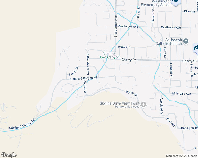 map of restaurants, bars, coffee shops, grocery stores, and more near 1818 Number 2 Canyon Road in Wenatchee