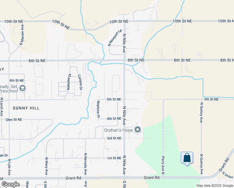 map of restaurants, bars, coffee shops, grocery stores, and more near 2480 5th Street Northeast in East Wenatchee