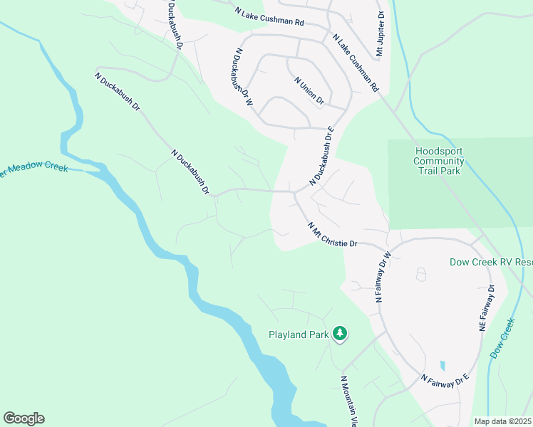 map of restaurants, bars, coffee shops, grocery stores, and more near 251 North Goldeneye Drive in Hoodsport