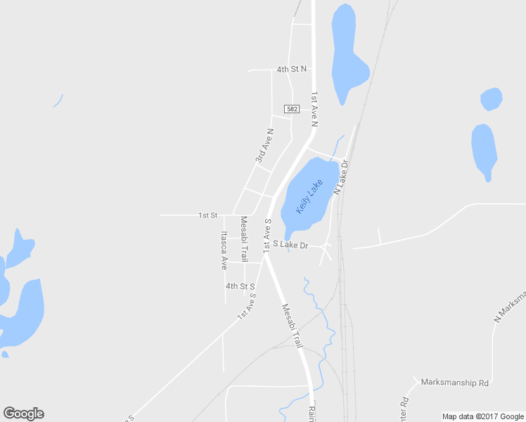map of restaurants, bars, coffee shops, grocery stores, and more near 104 2nd Avenue North in Hibbing