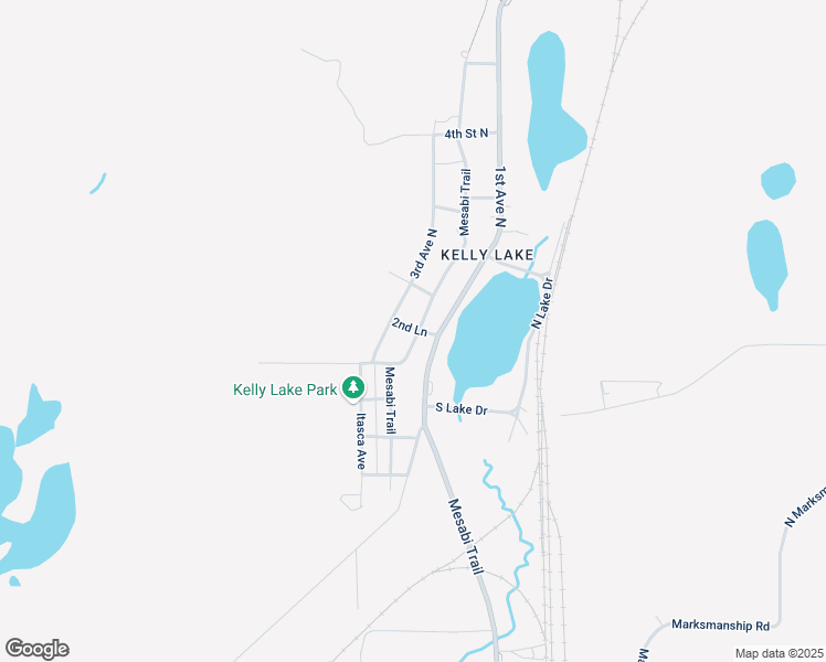 map of restaurants, bars, coffee shops, grocery stores, and more near 104 2nd Avenue North in Hibbing