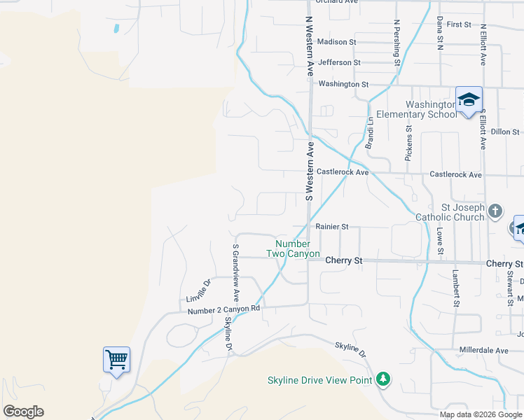 map of restaurants, bars, coffee shops, grocery stores, and more near 1908 Dorner Place in Wenatchee