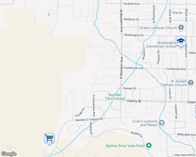 map of restaurants, bars, coffee shops, grocery stores, and more near 1908 Dorner Place in Wenatchee