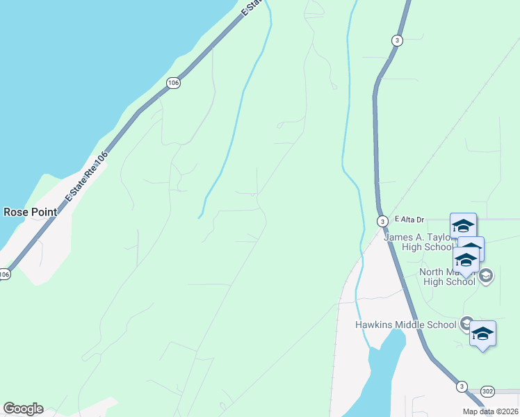 map of restaurants, bars, coffee shops, grocery stores, and more near 815 East Rasor Road in Belfair