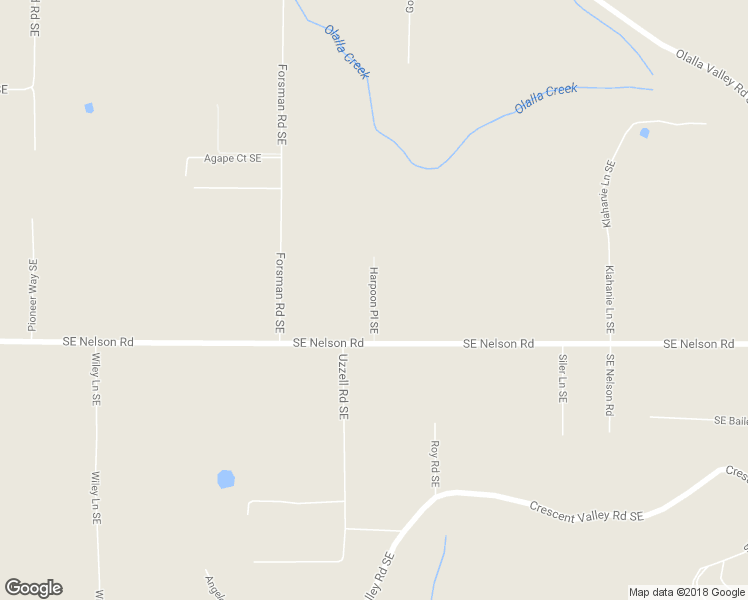 map of restaurants, bars, coffee shops, grocery stores, and more near 14220 Harpoon Place Southeast in Olalla