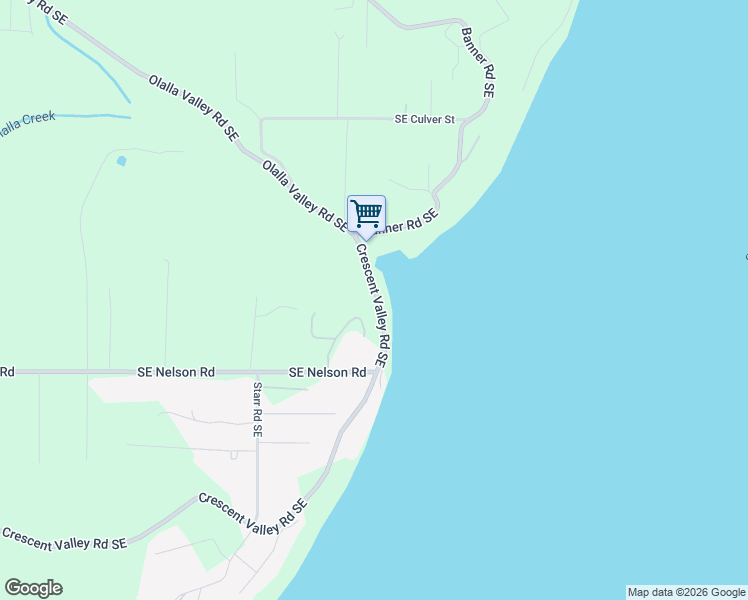 map of restaurants, bars, coffee shops, grocery stores, and more near 13960 Crescent Valley Road Southeast in Olalla