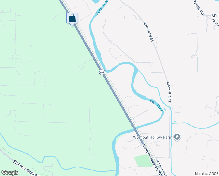 map of restaurants, bars, coffee shops, grocery stores, and more near 19861 Renton-Maple Valley Road in Maple Valley
