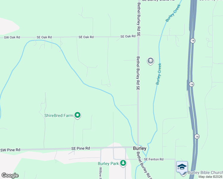 map of restaurants, bars, coffee shops, grocery stores, and more near 1204 Southeast Oak Road in Port Orchard