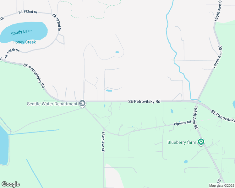 map of restaurants, bars, coffee shops, grocery stores, and more near 18512 Southeast Petrovitsky Road in Renton