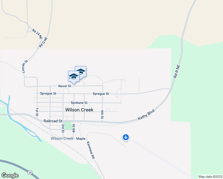 map of restaurants, bars, coffee shops, grocery stores, and more near 7th in Wilson Creek