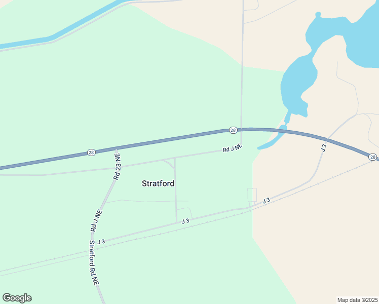map of restaurants, bars, coffee shops, grocery stores, and more near 9800 Road 23 Northeast in Stratford