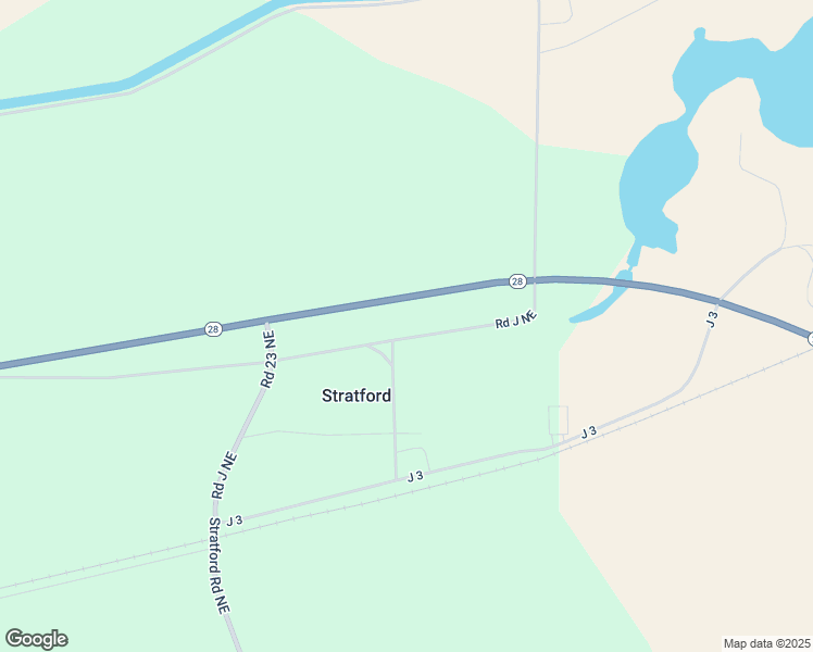 map of restaurants, bars, coffee shops, grocery stores, and more near 9800 Road 23 Northeast in Stratford