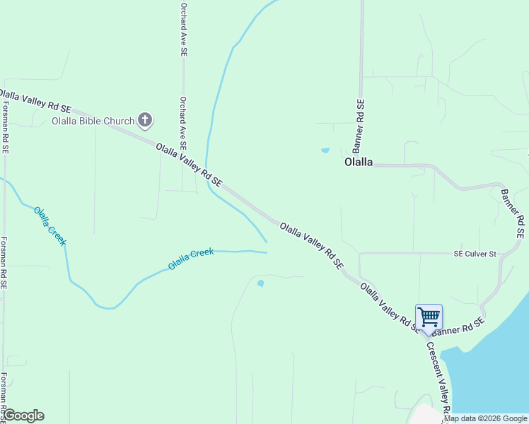 map of restaurants, bars, coffee shops, grocery stores, and more near 13520 Olalla Valley Rd SE in Olalla