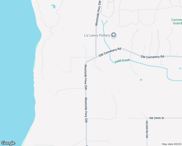 map of restaurants, bars, coffee shops, grocery stores, and more near 19732 Westside Highway Southwest in Vashon
