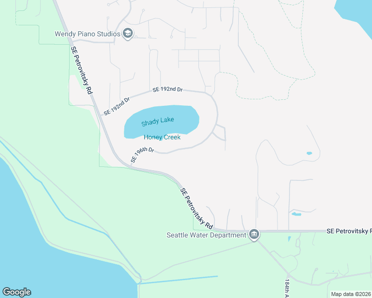 map of restaurants, bars, coffee shops, grocery stores, and more near 17662 Southeast 196th Drive in Renton