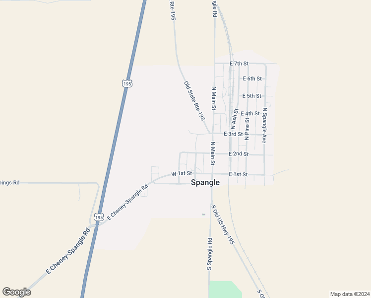 map of restaurants, bars, coffee shops, grocery stores, and more near 220 West 2nd Street in Cheney