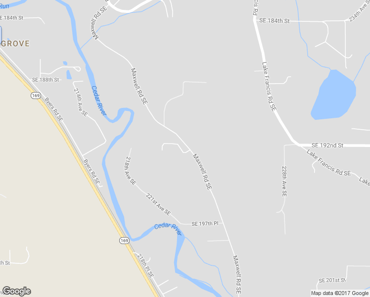 map of restaurants, bars, coffee shops, grocery stores, and more near 19211 Maxwell Road Southeast in Maple Valley