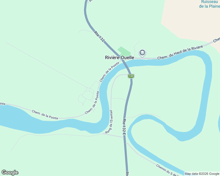 map of restaurants, bars, coffee shops, grocery stores, and more near 107 Rang de l'Éventail in Rivière-Ouelle
