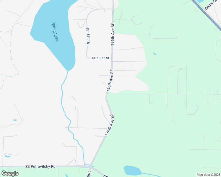 map of restaurants, bars, coffee shops, grocery stores, and more near 19605 Southeast 192nd Street in Renton