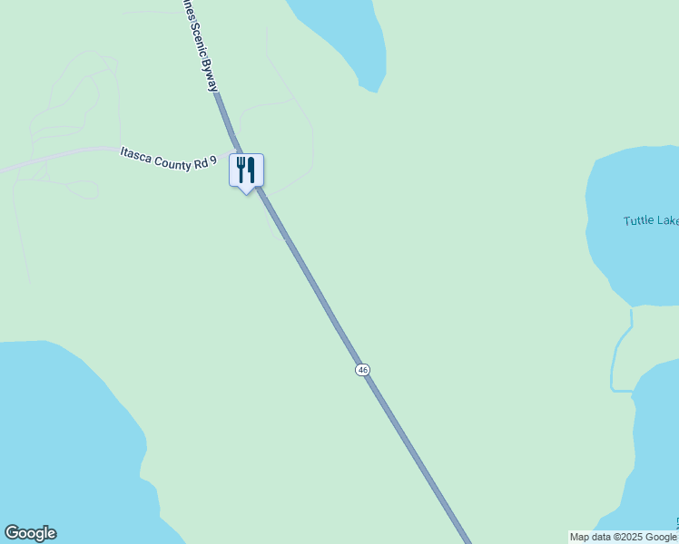 map of restaurants, bars, coffee shops, grocery stores, and more near 38342 State Highway 46 in Deer River