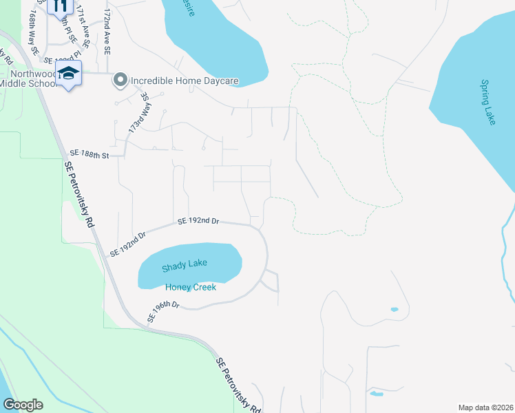 map of restaurants, bars, coffee shops, grocery stores, and more near 19018 178th Place Southeast in Renton