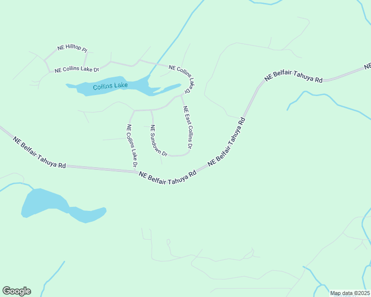 map of restaurants, bars, coffee shops, grocery stores, and more near 240 Northeast East Collins Drive in Tahuya
