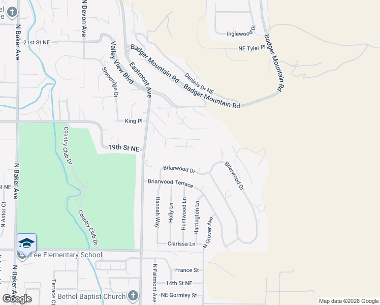 map of restaurants, bars, coffee shops, grocery stores, and more near 1875 Sand Canyon Ct in East Wenatchee