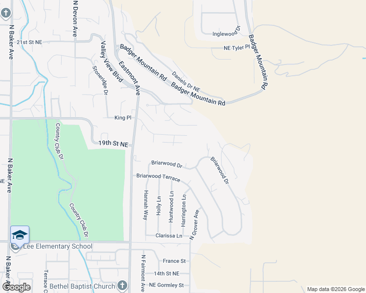 map of restaurants, bars, coffee shops, grocery stores, and more near 1875 Sand Canyon Court in East Wenatchee