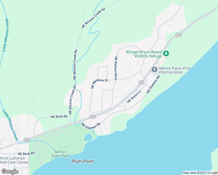 map of restaurants, bars, coffee shops, grocery stores, and more near 261 Northeast Matthew Drive in Belfair