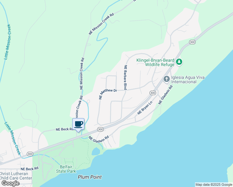 map of restaurants, bars, coffee shops, grocery stores, and more near 261 NE Matthew Dr in Belfair