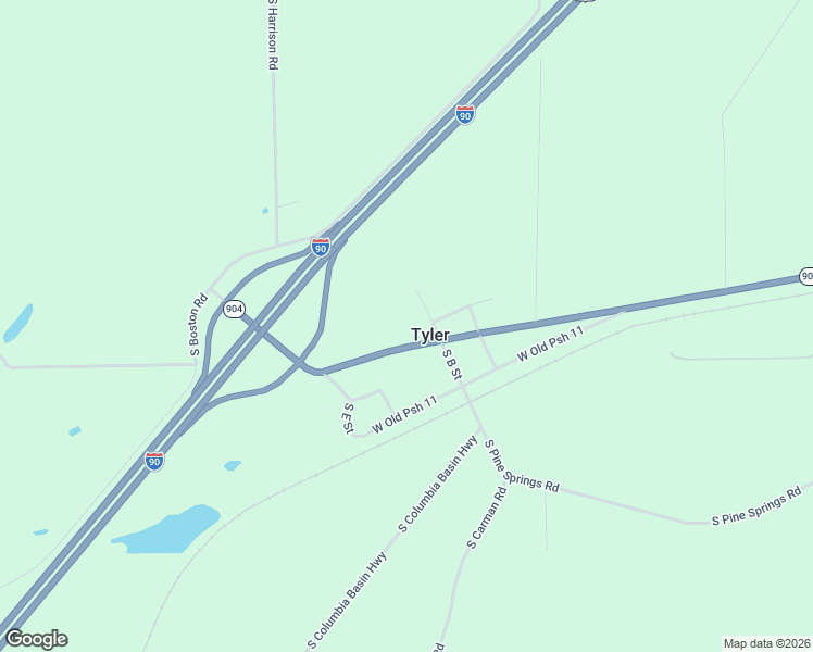 map of restaurants, bars, coffee shops, grocery stores, and more near 23920 South B Street in Cheney