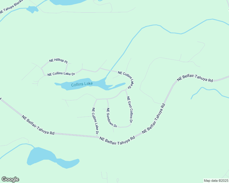 map of restaurants, bars, coffee shops, grocery stores, and more near 431 Northeast Collins Lake Drive in Tahuya