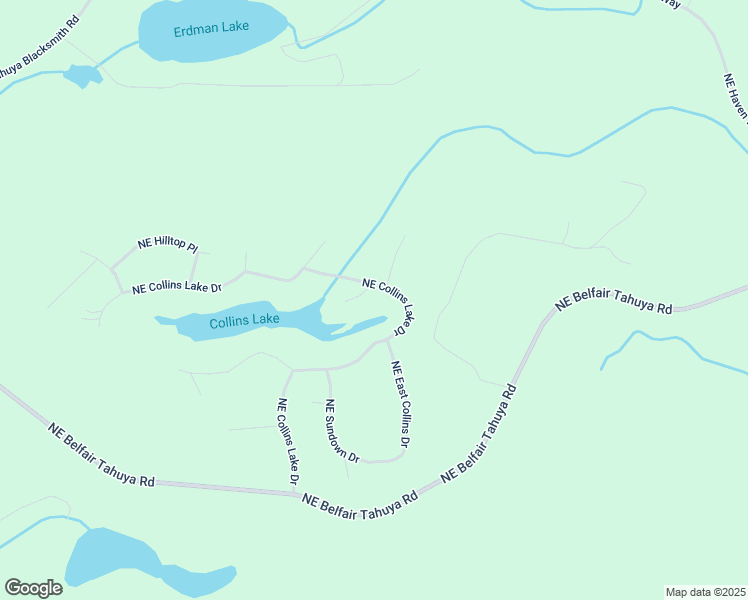 map of restaurants, bars, coffee shops, grocery stores, and more near 681 Northeast Collins Lake Drive in Tahuya
