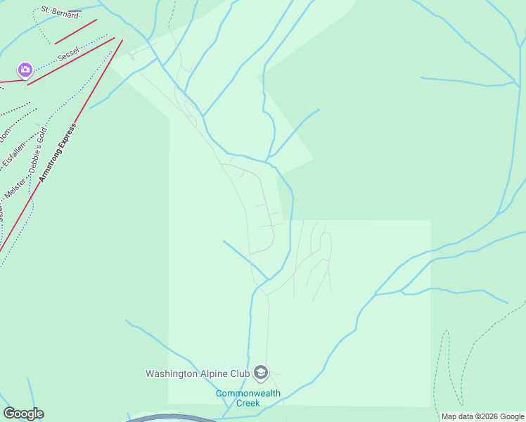 map of restaurants, bars, coffee shops, grocery stores, and more near 27 Alpental Strasse in Snoqualmie Pass