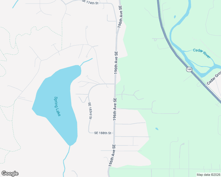 map of restaurants, bars, coffee shops, grocery stores, and more near 18315 196th Avenue Southeast in Renton