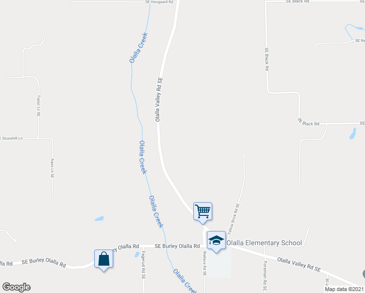 map of restaurants, bars, coffee shops, grocery stores, and more near 12305 Olalla Valley Road Southeast in Olalla