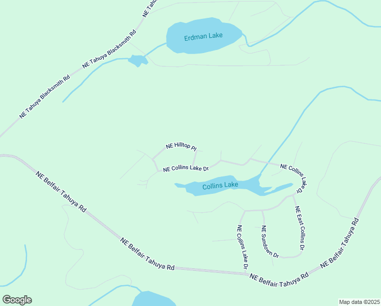 map of restaurants, bars, coffee shops, grocery stores, and more near 61 Northeast Hilltop Place in Tahuya