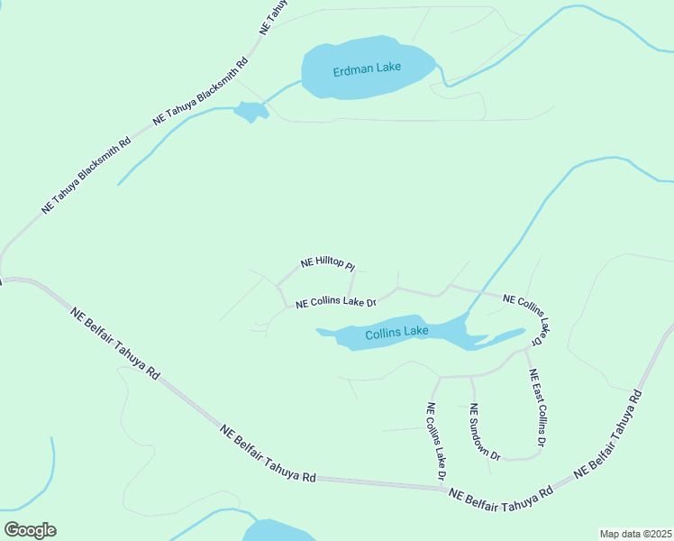map of restaurants, bars, coffee shops, grocery stores, and more near 61 Northeast Hilltop Place in Tahuya
