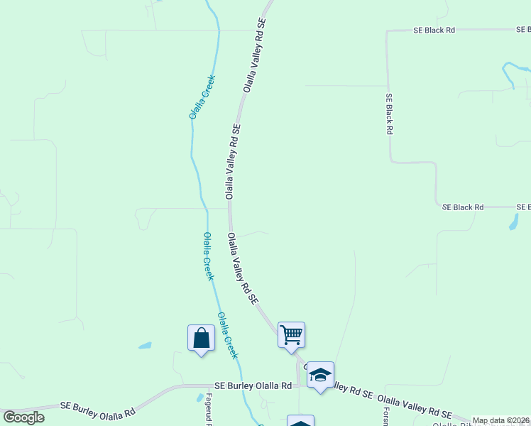 map of restaurants, bars, coffee shops, grocery stores, and more near 12305 Olalla Valley Road Southeast in Olalla