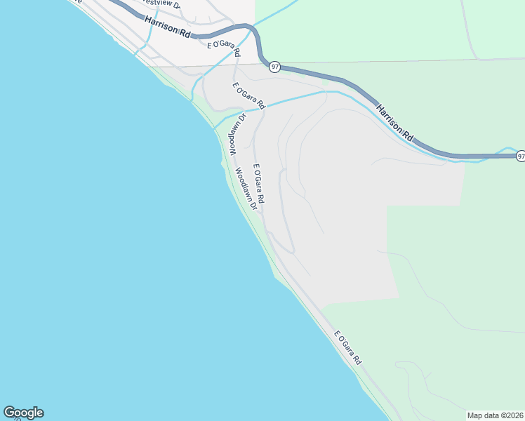 map of restaurants, bars, coffee shops, grocery stores, and more near East O'Gara Road in Harrison